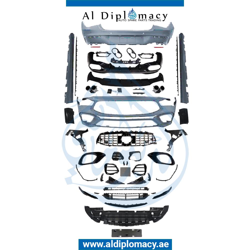 W118 CLA45 2019 UP BODYKIT COMPLETE. FRONT BUMPER REAR BUMPER GT GRILLE SIDE SKIRT AND EXHAUST