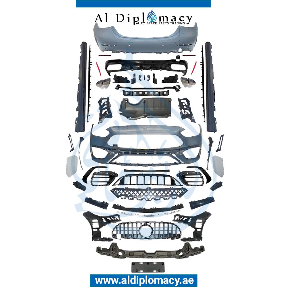 W206 C63 2021 UP BODYKIT COMPLETE. FRONT BUMPER GRILLE REAR BUMPER SIDE SKIRT AND EXHAUST
