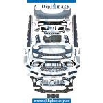 W206 C63 2021 UP BODYKIT COMPLETE. FRONT BUMPER GRILLE REAR BUMPER SIDE SKIRT AND EXHAUST
