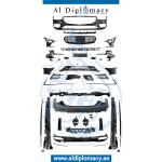W223 NORMAL AMG BODYKIT 2021 COMPLETE. FRONT BUMPER REAR BUMPER GRILLE SIDE SKIRT AND EXHAUST
